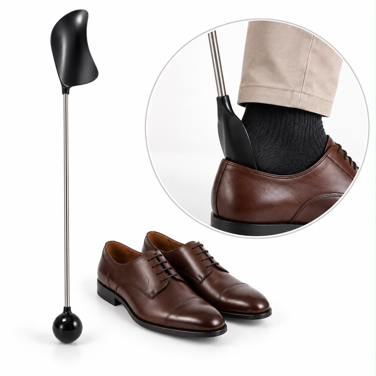 Extra Long Handle Shoe Horn 1