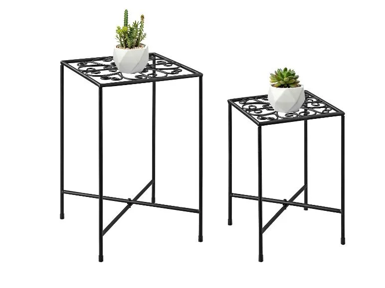 Livarno Metal Flower Table 2 pieces 1